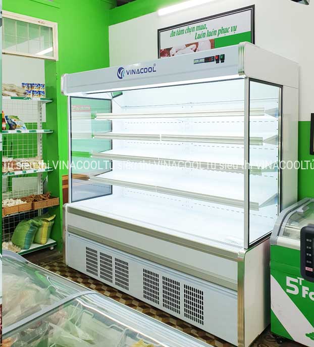 tủ mát không cửa dài 2m vinacool