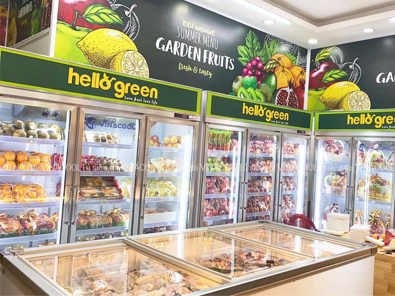 tủ mát vinacool 3 cánh kính