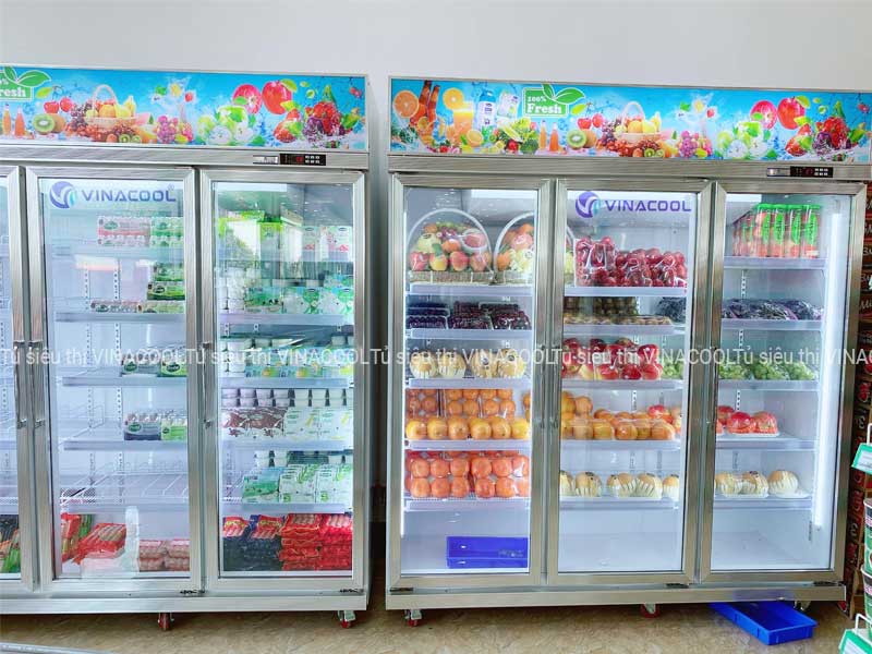 tủ mát 3 cánh bảo quản trái cây