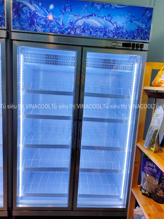tủ mát 2 cánh kính hàng cao cấp